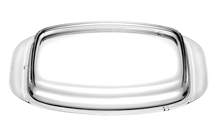 Крышка-чаша для жаровни стеклянная EUROLUX  32x22 см, арт. 0800